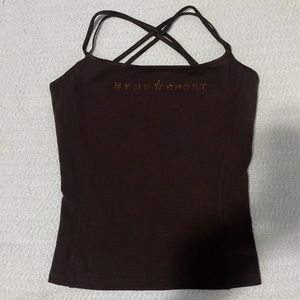 Bebe Swarovski Crystal Top